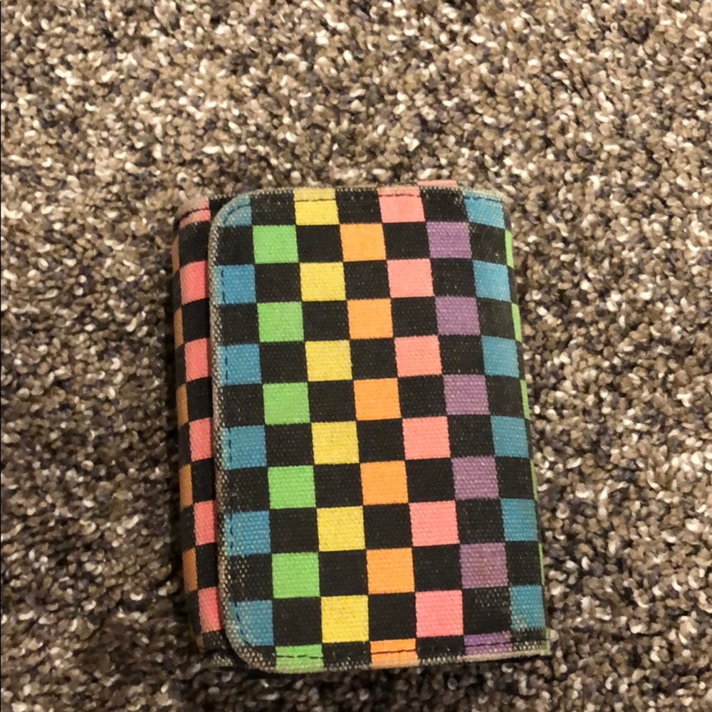 Rainbow Checkered Wallet